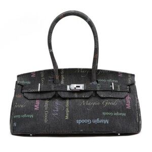 Margin Goods Black Coded Print Common Bag